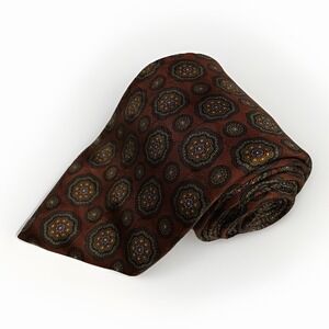 Vintage EUC J.Z. Richards For Von Maur USA Hand Made Silk Tie Necktie Geometric‎